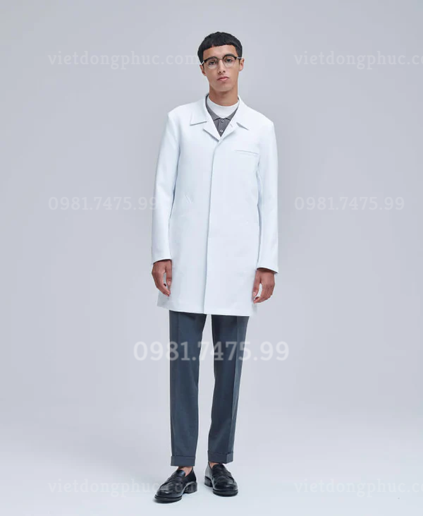 May áo choàng blouse bác sĩ theo yêu cầu, chuyên nghiệp